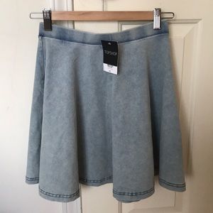 Light washed TOPSHOP circle skirt
